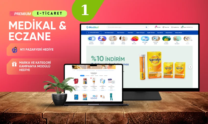 Medikal & Eczane E-Ticaret Konsepti 3
