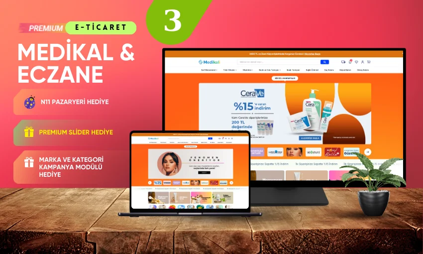 Medikal & Eczane E-Ticaret Konsepti