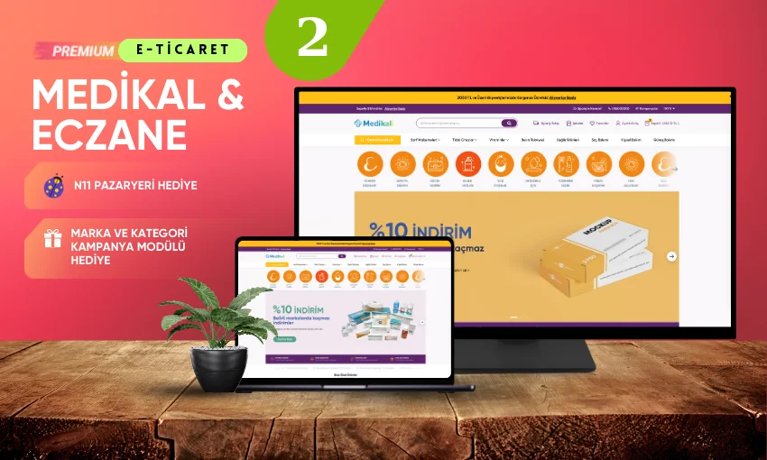 Medikal & Eczane E-Ticaret Konsepti 2