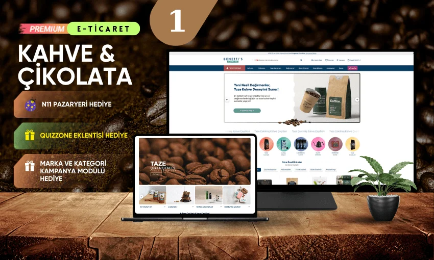 Kahve & Çikolata E-Ticaret Konsepti 4