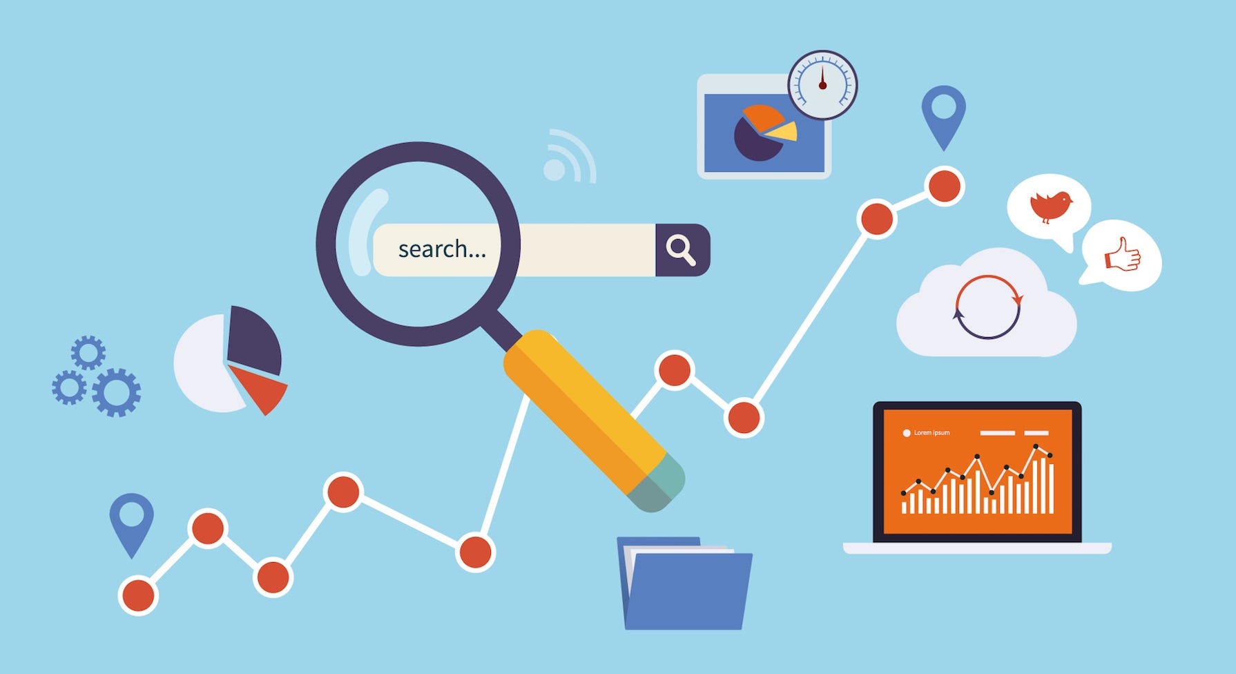 SEO stratejisi ikonu